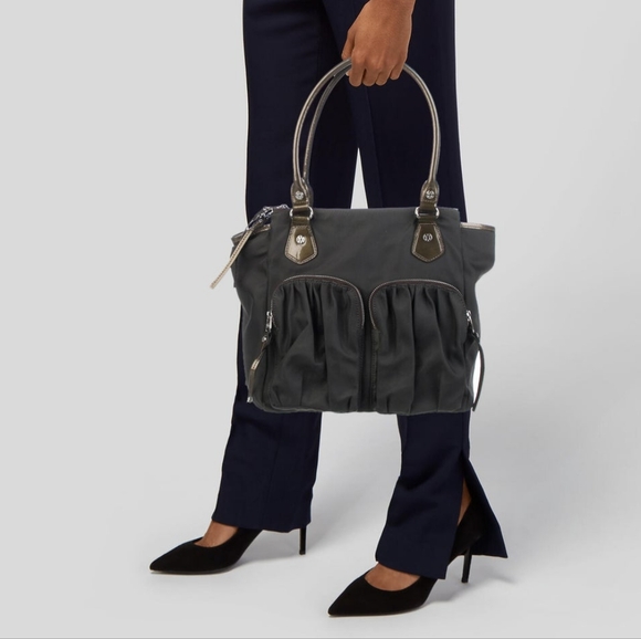 MZ Wallace Jane Tote - grey steal Bedford patent metallic - Picture 4 of 11